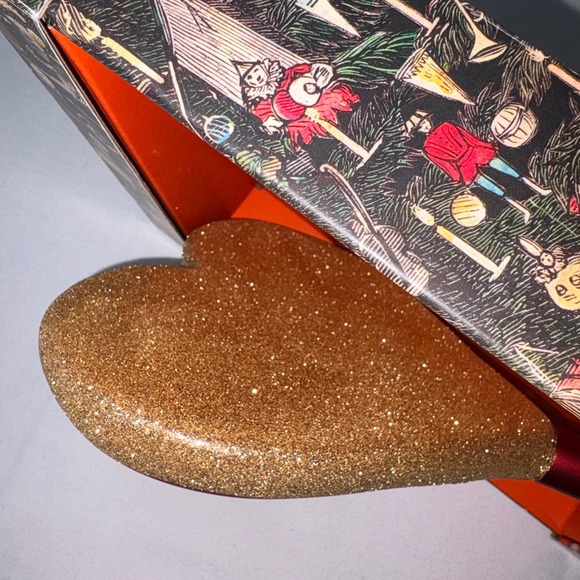 John Derian for Target Heart Tree Topper Red Gold Metal Glass 10 Inch Holiday - Picture 7 of 9